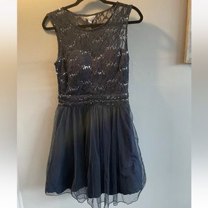 Girls Speechless size 9 Navy Blue formal dress, Sparkly